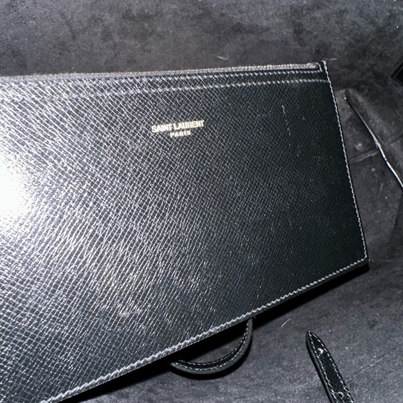 Saint Laurent Boucle Embossed Leather Shopping Tote - Picture 8 of 14